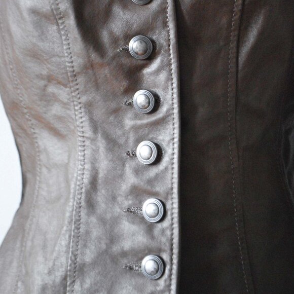 Vampy Brown Danier Leather Jacket - Picture 2 of 12
